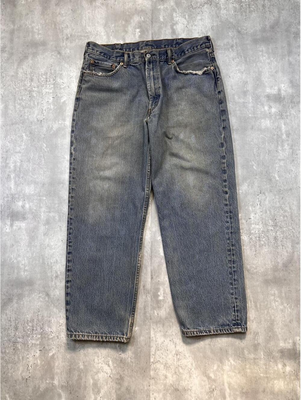 Vintage Levi’s Mudwash Distressed Jeans Faded Straight Leg Denim